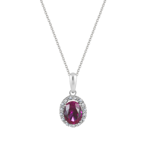 Mặt đính đá màu Ruby vàng 10K Mocha S.Rub