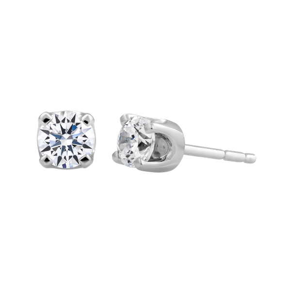 Ổ Bông đính đá CZ vàng 14K Classic 5C