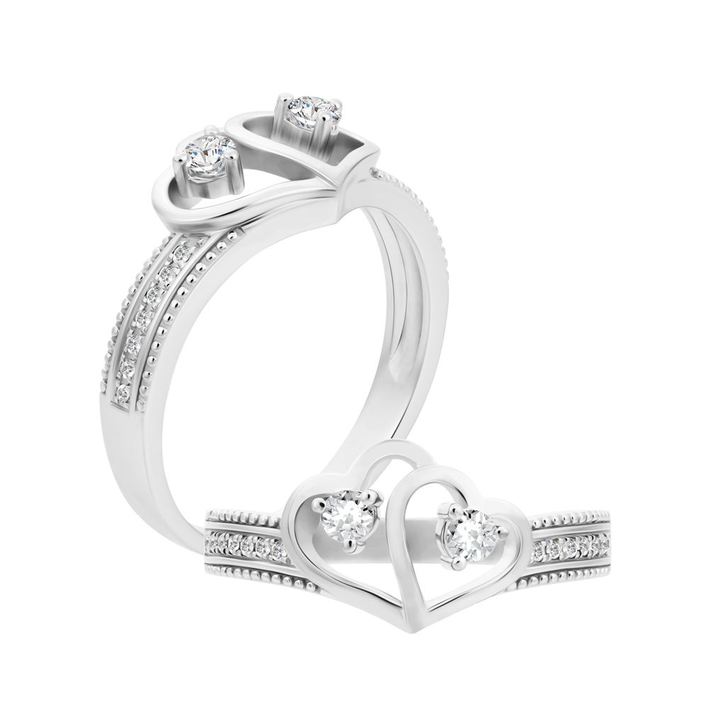 Nhẫn nữ đính đá CZ vàng 14K Harriette 5p