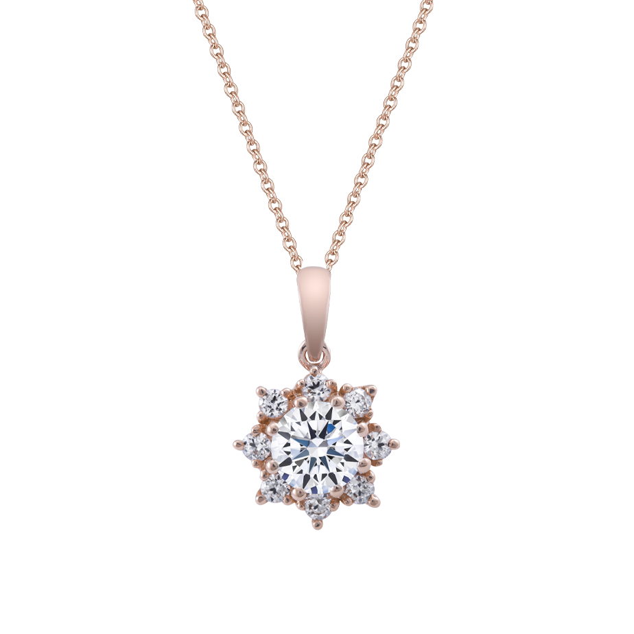 Mặt kim cương tấm vàng 14K Elissa N 5C GVPD0067365