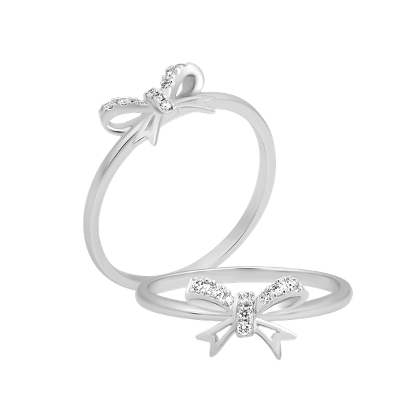 Nhẫn nữ kim cương viên vàng 14K Commend TD