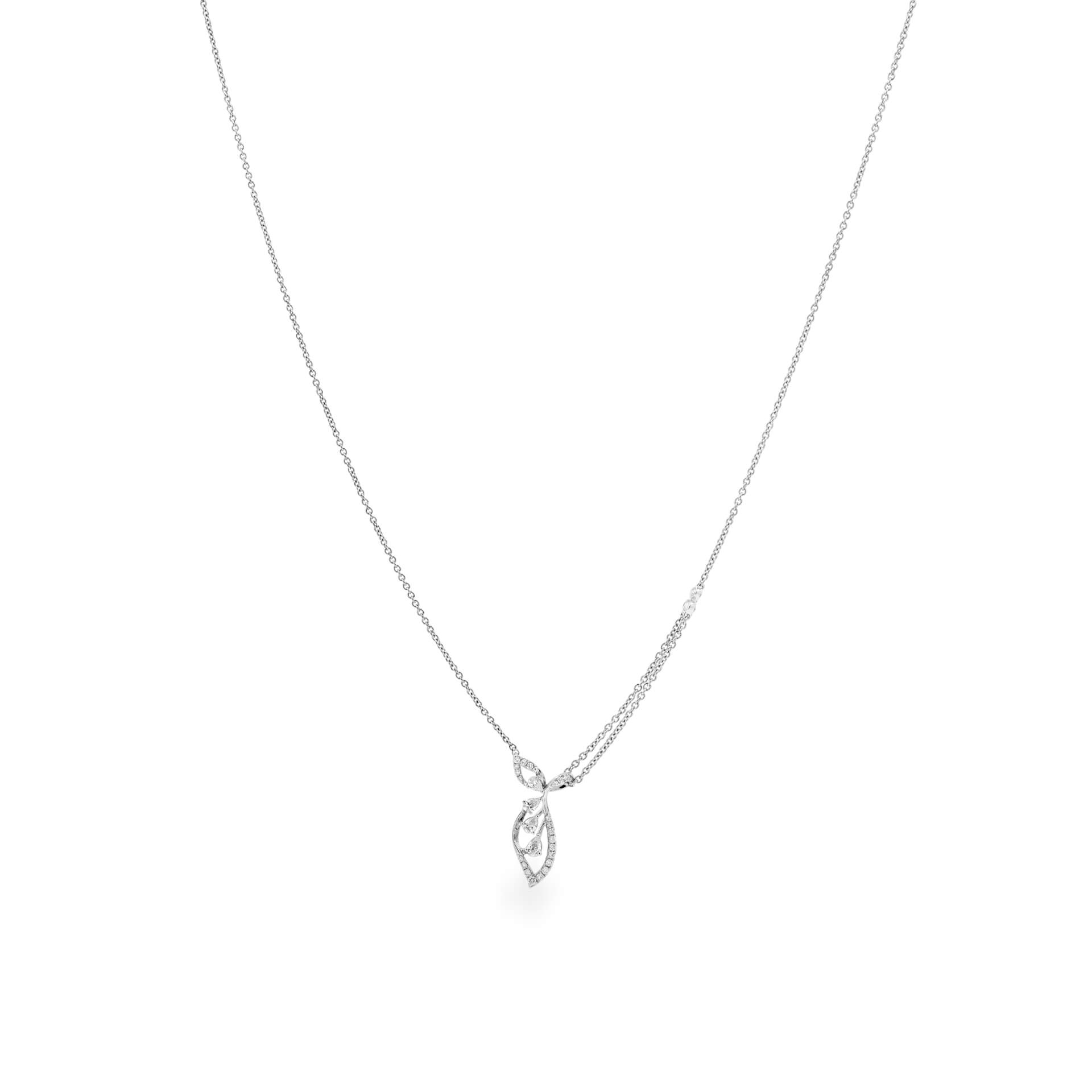 Dây liền mặt kim cương viên vàng 14K Jena A130 TD