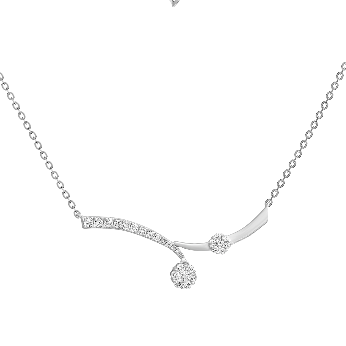 Dây liền mặt kim cương viên vàng 14K Jeny A003 TD