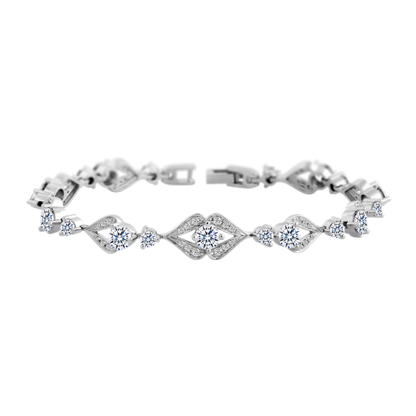 Lắc đính đá CZ vàng 14K Fiesta N 3C