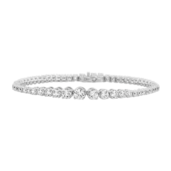 Lắc đính đá CZ vàng 14K Barbara 2C