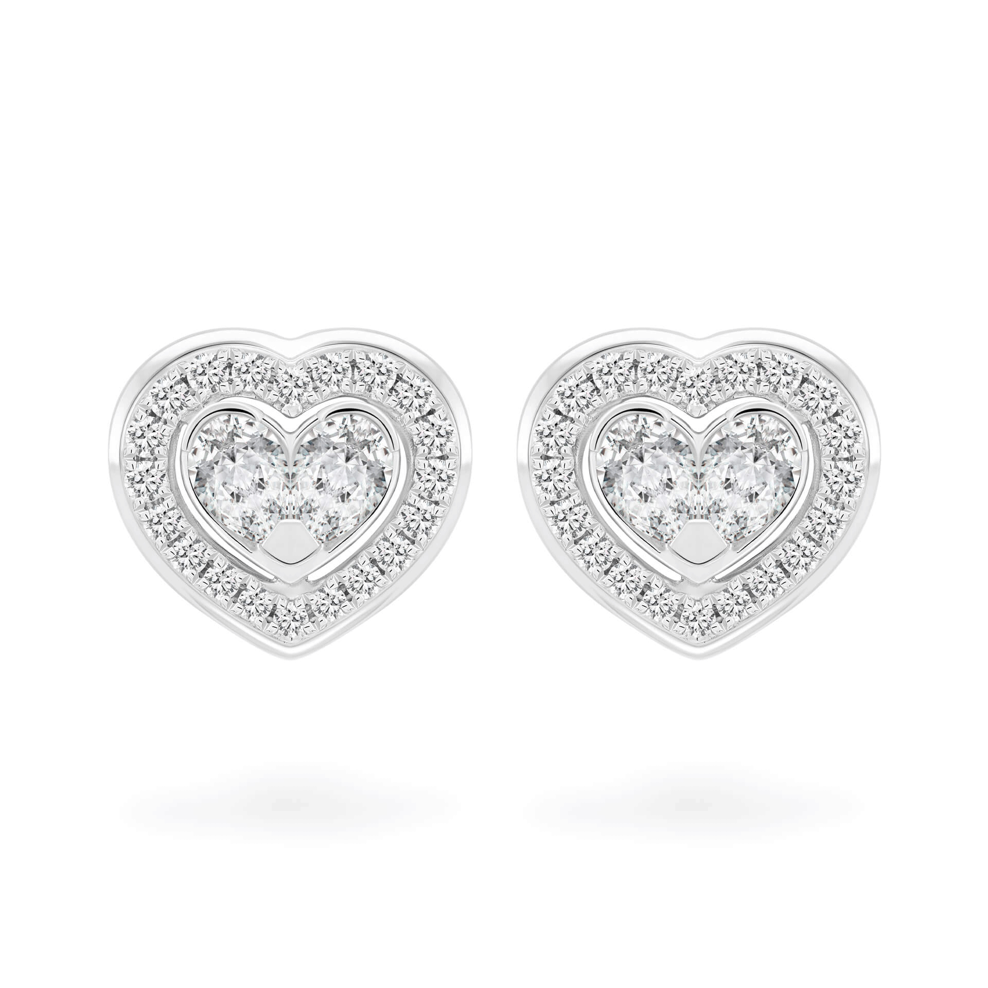 Hoa tai kim cương viên vàng 14K Jena A074 TD