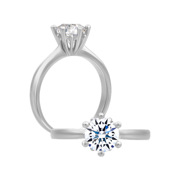 Nhẫn nữ đính đá CZ vàng 14K Sedum 1CT