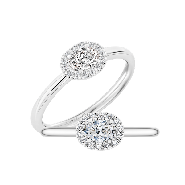 Nhẫn nữ kim cương viên vàng 14K Jena A492 TD