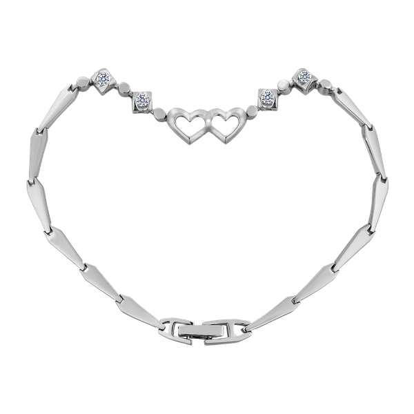 Lắc kim cương viên vàng 14K Gellant