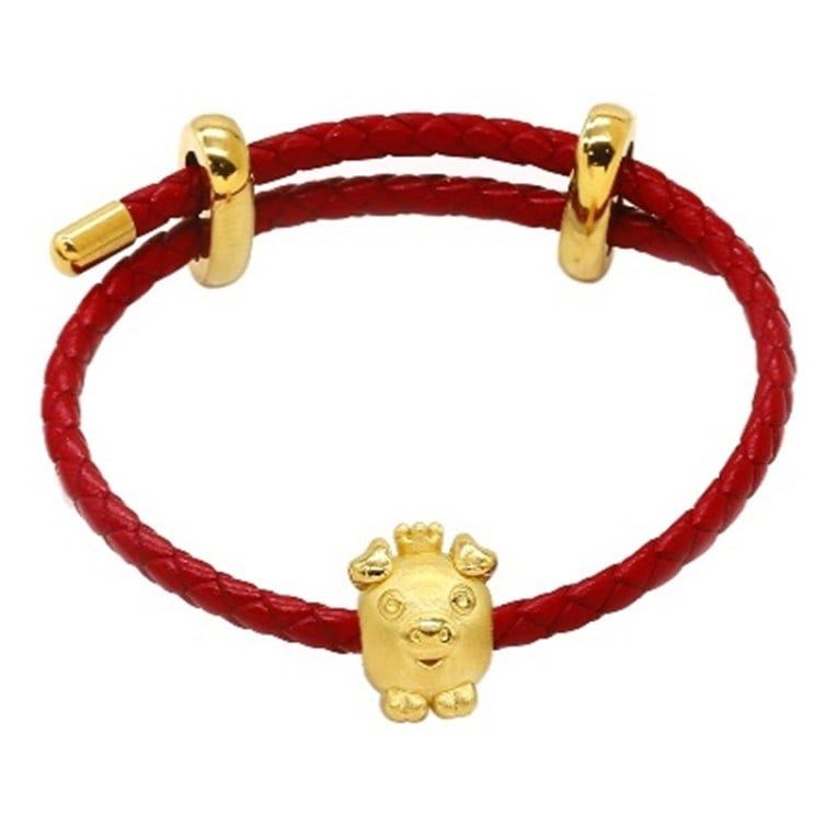 Lắc Vàng 24K Mystic Pig CB500225 5D