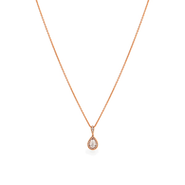 Dây liền mặt kim cương viên vàng 18K Jena A012 TD