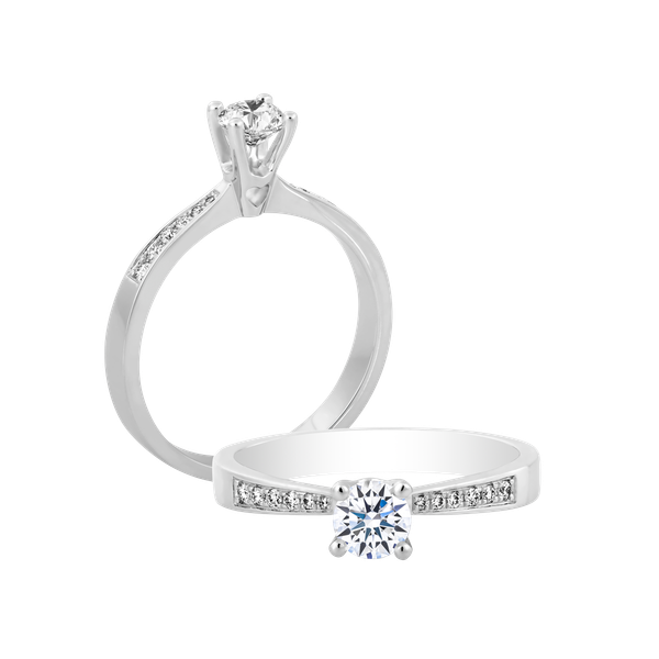 Nhẫn nữ kim cương tấm vàng 14K Lani 2C