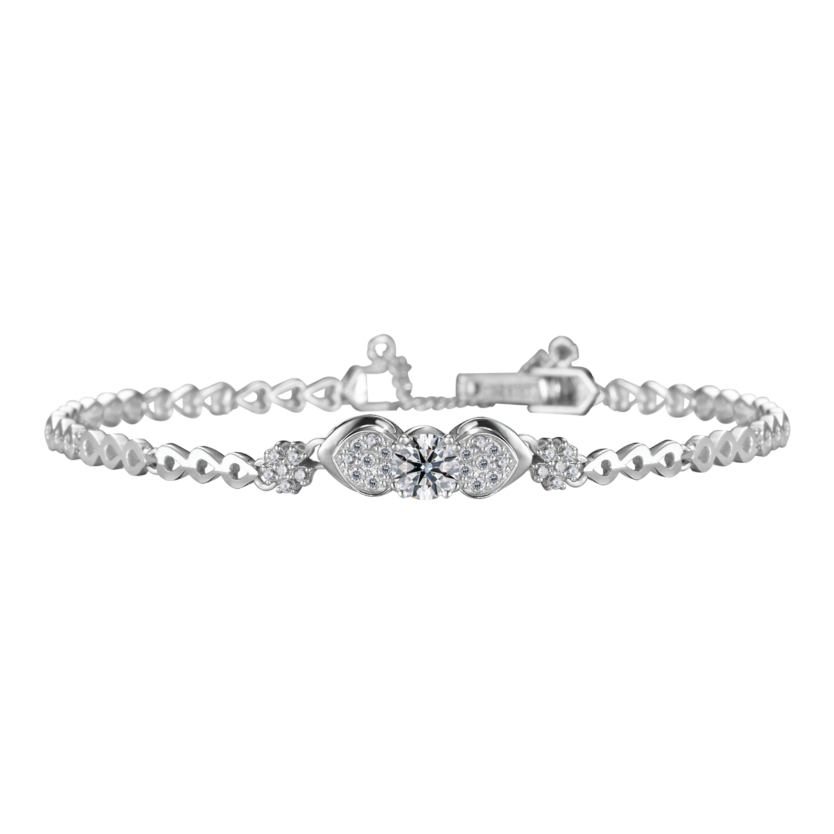 Lắc đính đá CZ vàng 10K Talori 3C