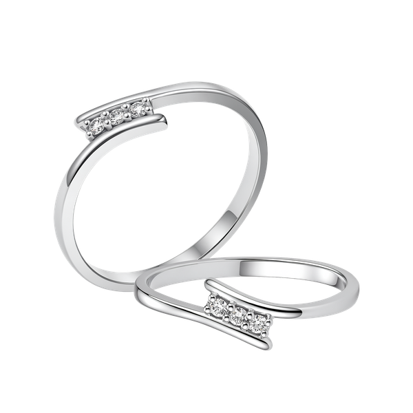 Nhẫn nữ kim cương viên vàng 14K Jazella TD