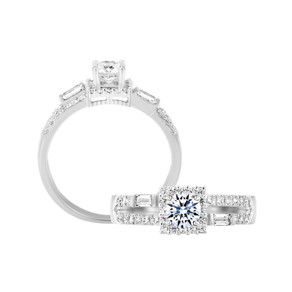 Nhẫn nữ đính đá CZ vàng 14K Lured 3C