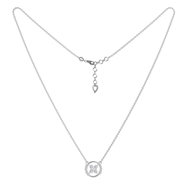 Dây liền mặt đính đá CZ vàng 18K Judicious 2