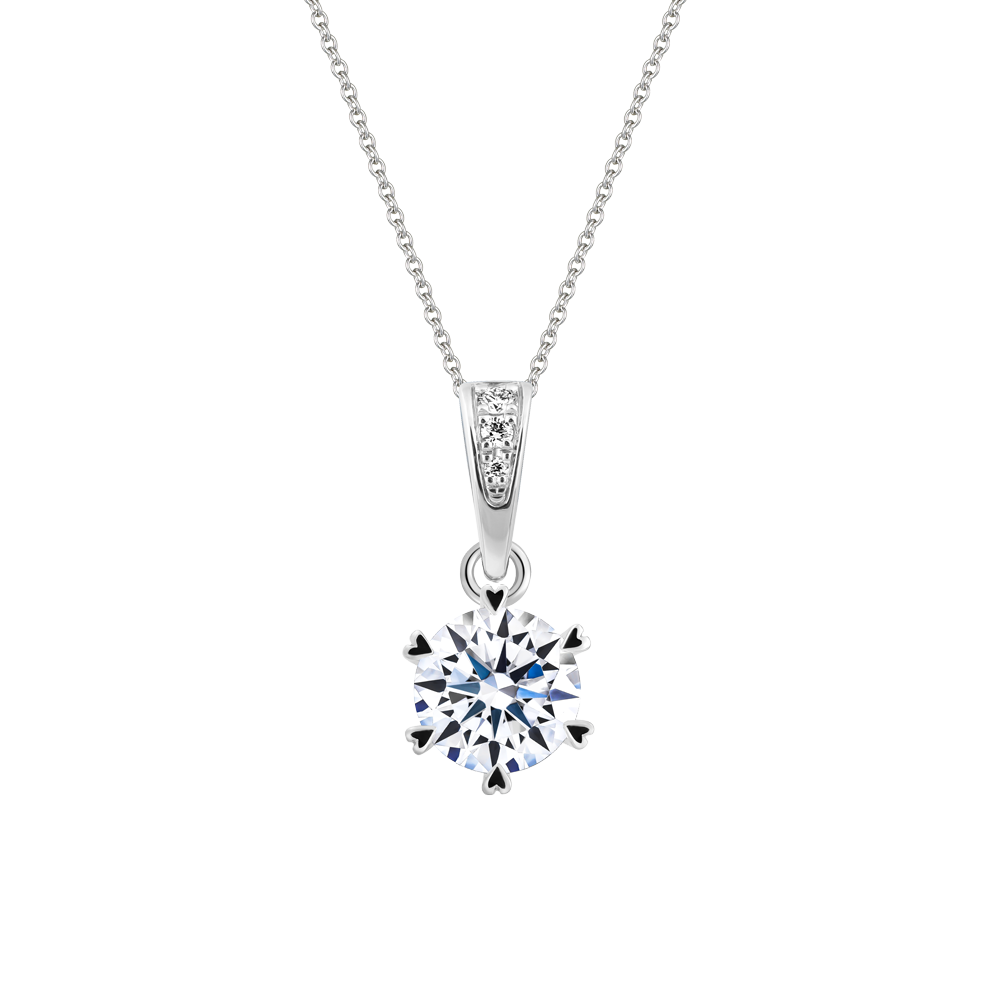 Mặt kim cương viên vàng 14K Catherine GIA 3C