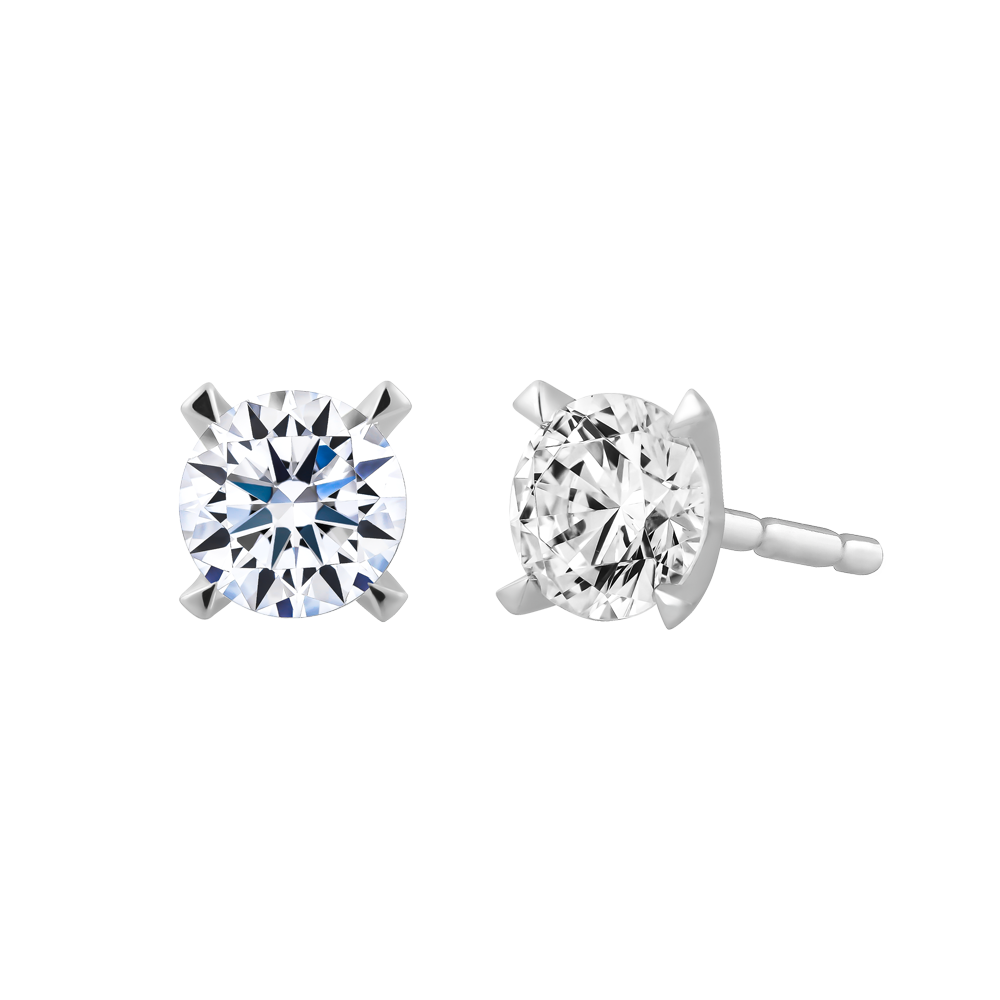 Hoa tai đính đá CZ vàng 14K Heally 5C