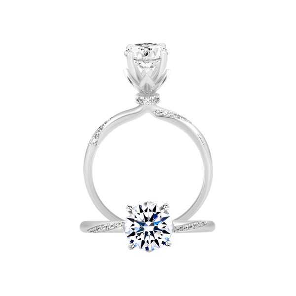 Nhẫn nữ kim cương tấm vàng 14K Flavorist 1CT