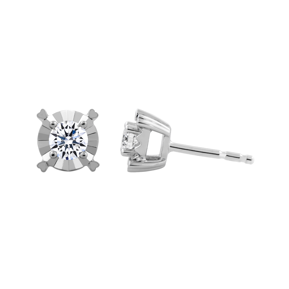 Hoa tai kim cương vàng 14K Venus N2 5p