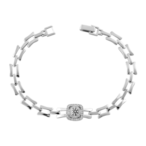 Lắc đính đá CZ vàng 14K Basque N 3C