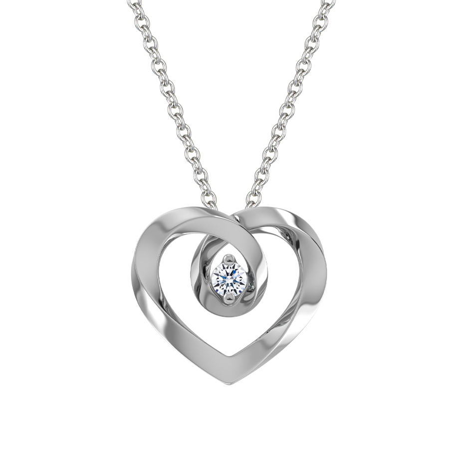 Mặt kim cương viên vàng 14K Honey honey 3p