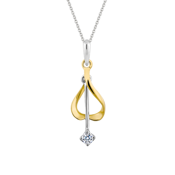 Mặt kim cương vàng 14K Cassock 5p