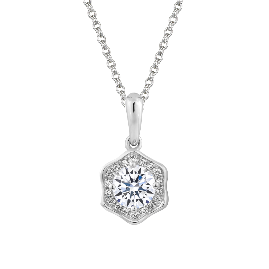 Mặt kim cương tấm vàng 14K Homage N2 3C