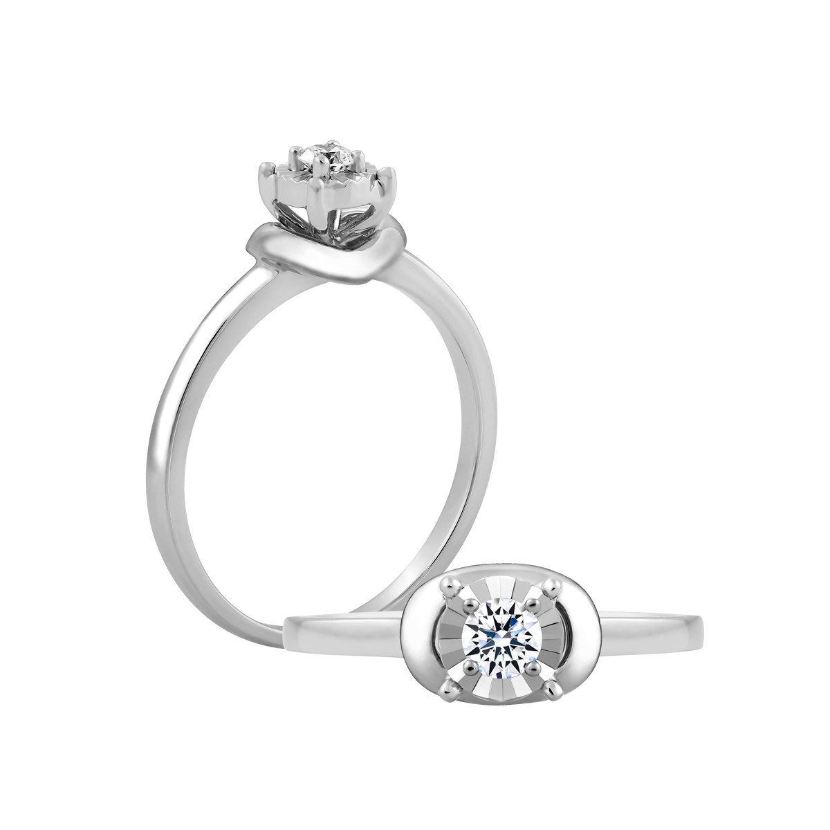 Nhẫn nữ kim cương vàng 14K Julia N2 5p GVRG0211032