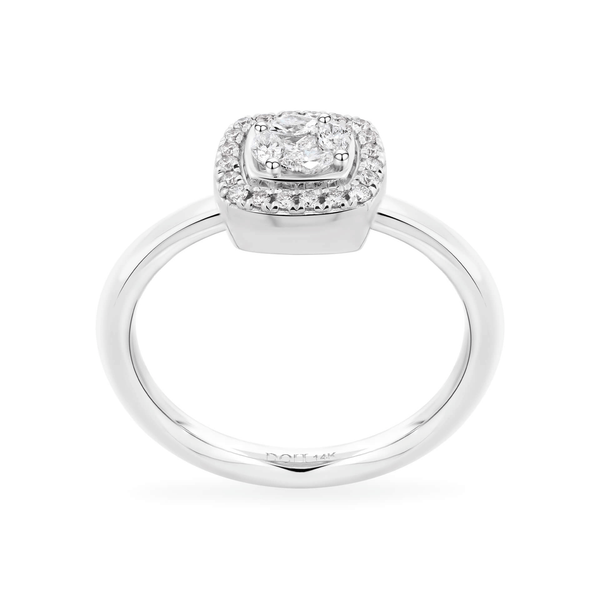 Nhẫn nữ kim cương viên vàng 14K Jena A084 TD