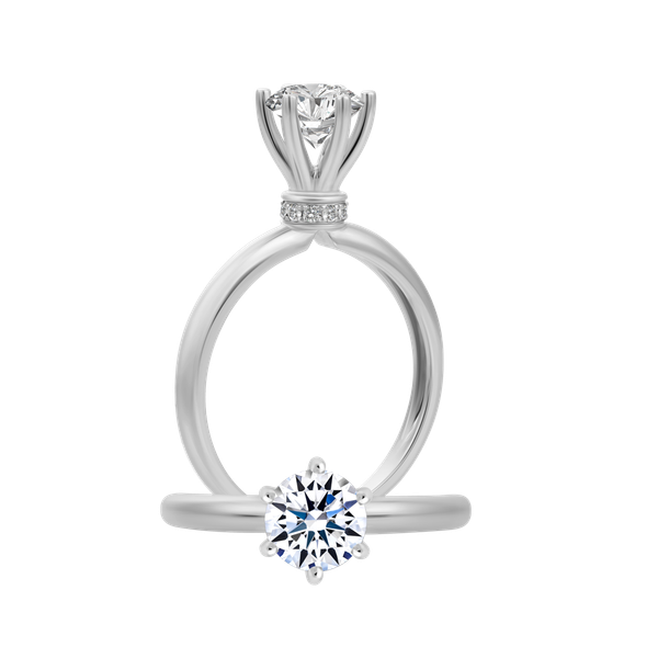 Nhẫn nữ kim cương tấm vàng 14K Lightsome 1CT