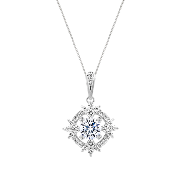 Mặt kim cương tấm vàng 14K Gleeny 2C