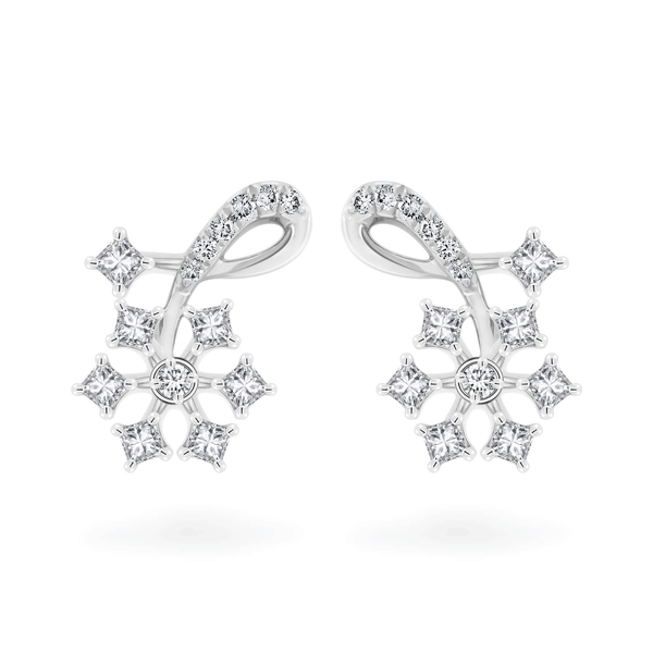 Hoa tai kim cương viên vàng 14K Jena A091 TD