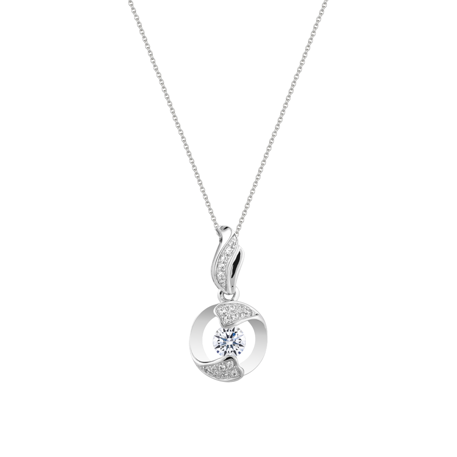 Mặt đính đá CZ vàng 10K Amira D 3C