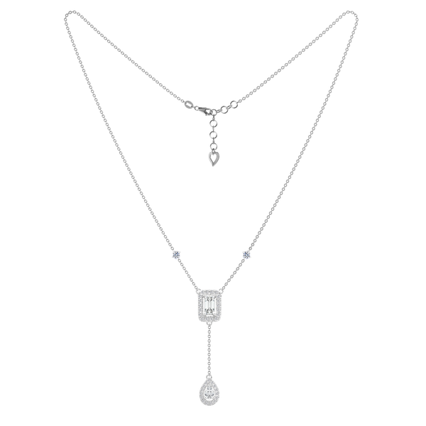 Dây liền mặt đính đá CZ vàng 14K Chiara