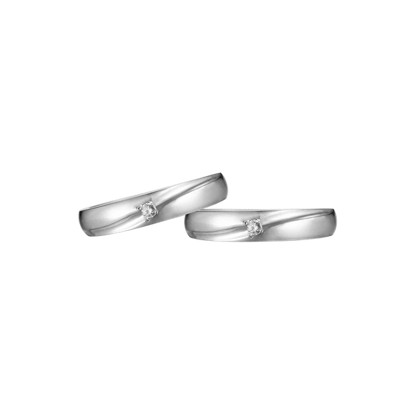 Nhẫn cưới nữ kim cương viên vàng 14K Benecdict F