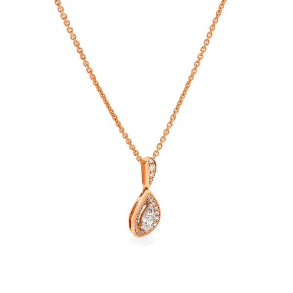 Dây liền mặt kim cương viên vàng 18K Jena A012 TD