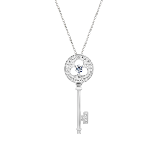 Mặt đính đá CZ vàng 10K Secreto N 1C