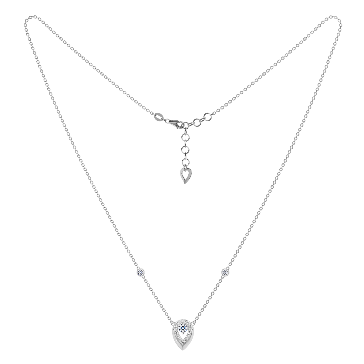 Dây liền mặt kim cương vàng 14K Dewring 10p