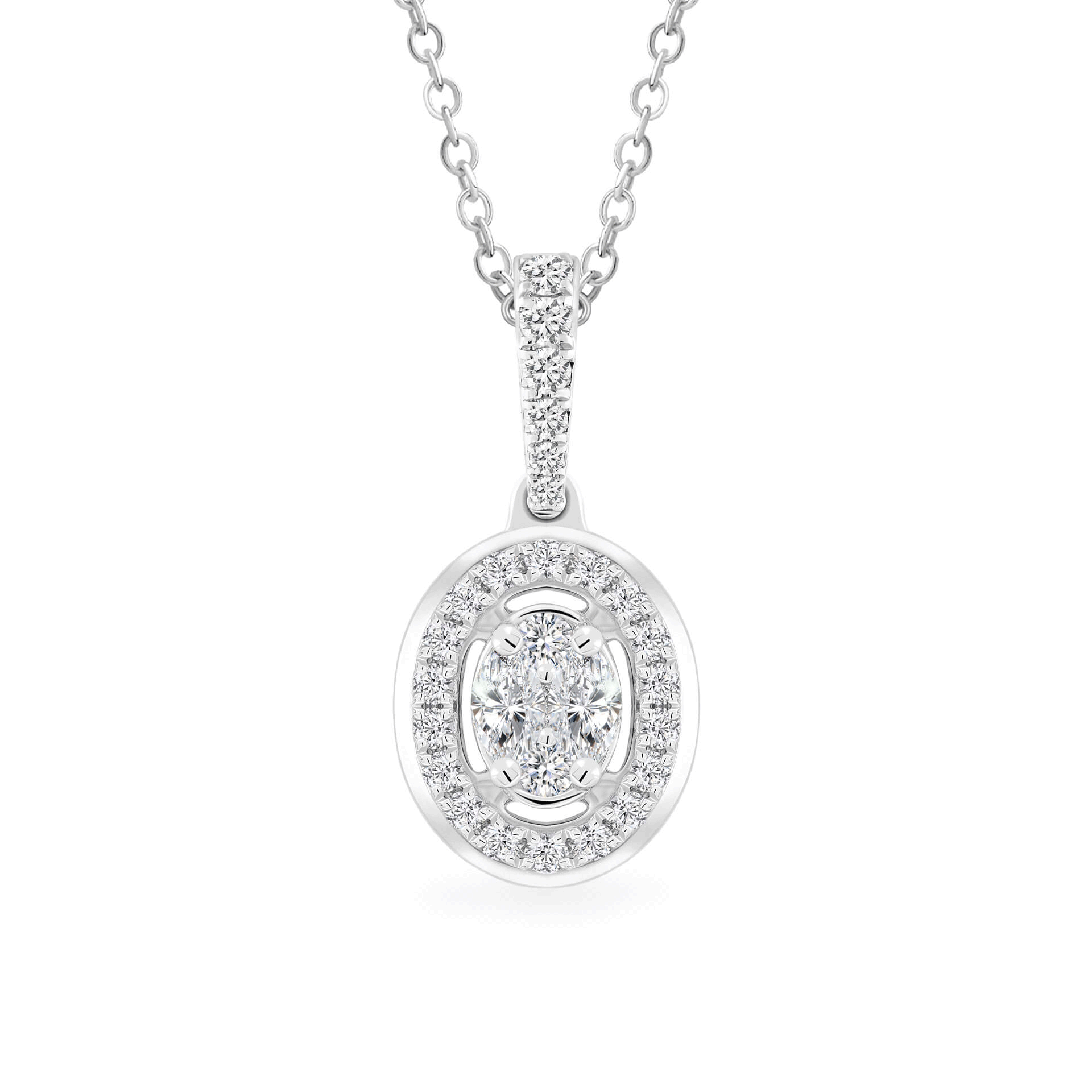 Mặt kim cương viên vàng 14K Jena A073 TD