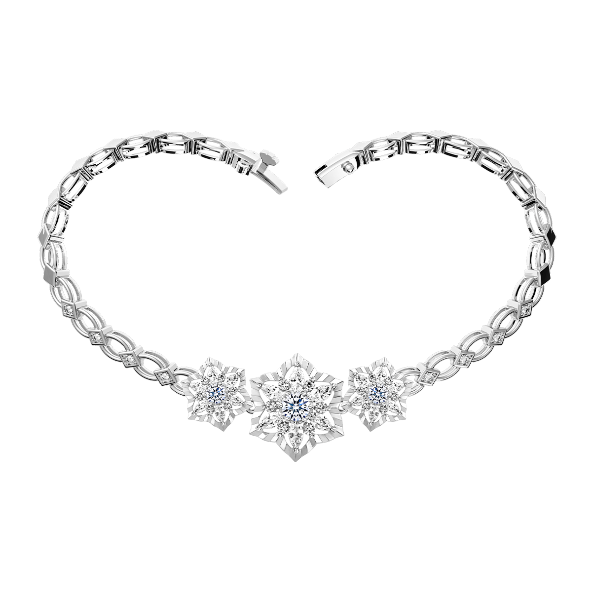 Lắc đính đá CZ vàng 14K Ferity 2C