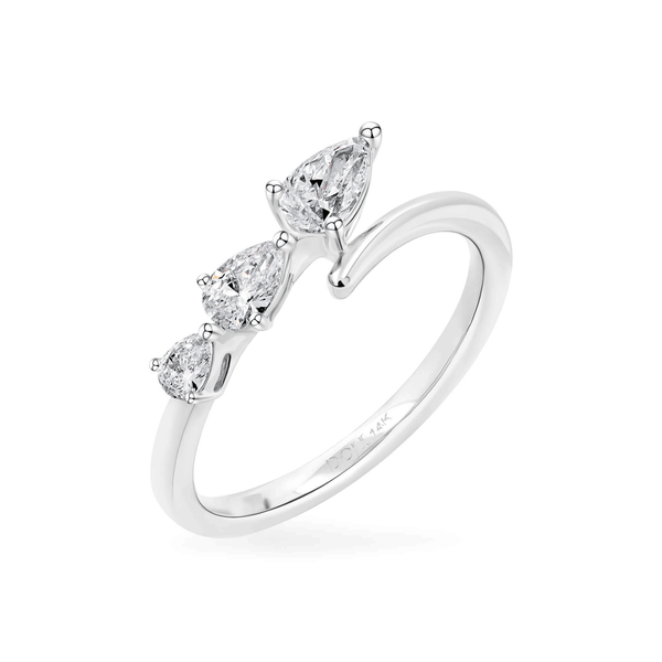 Nhẫn nữ kim cương viên vàng 14K Jena A125 TD
