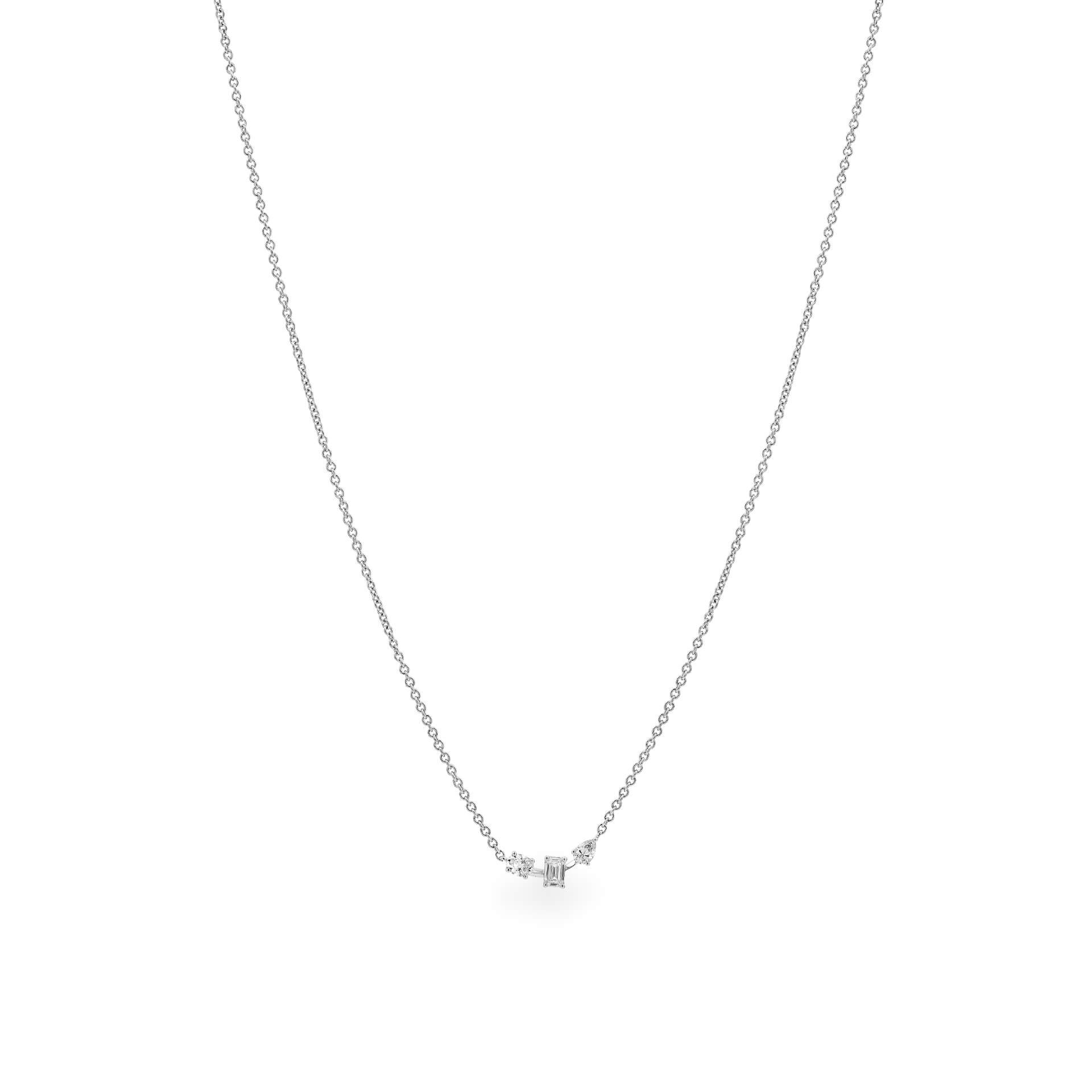 Dây liền mặt kim cương viên vàng 14K Jena A122 TD