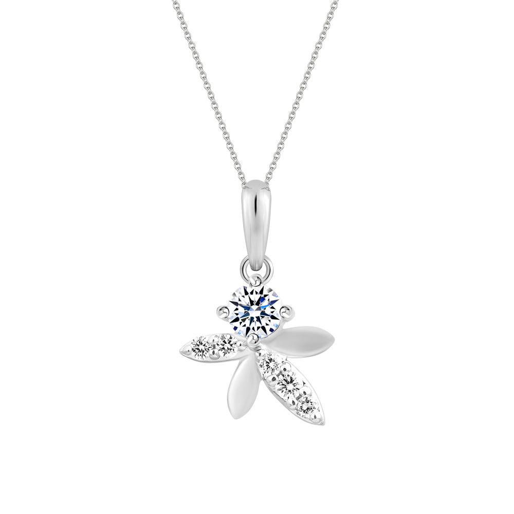 Mặt kim cương viên vàng 14K Fiora TD