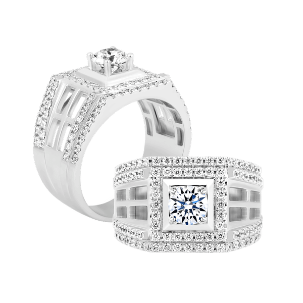 Nhẫn nam đính đá CZ vàng 10K Sergio 5C W