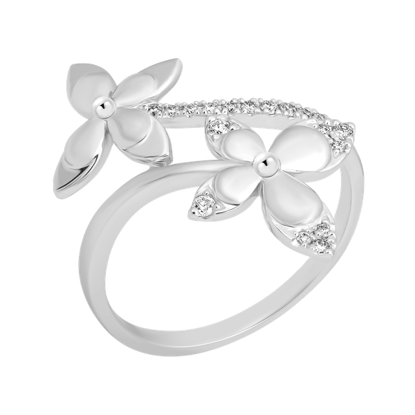 Nhẫn nữ kim cương viên vàng 14K Tendent TD