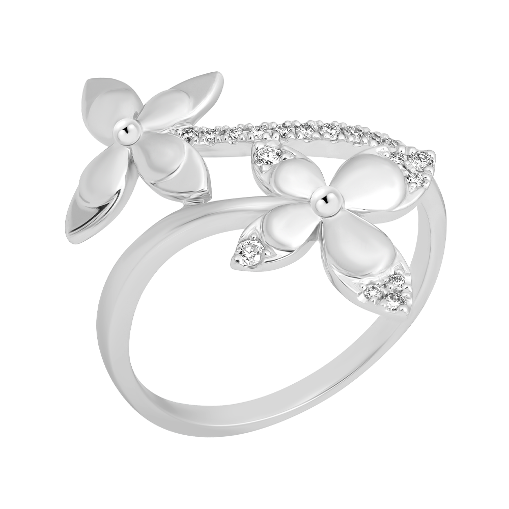 Nhẫn nữ kim cương viên vàng 14K Tendent TD