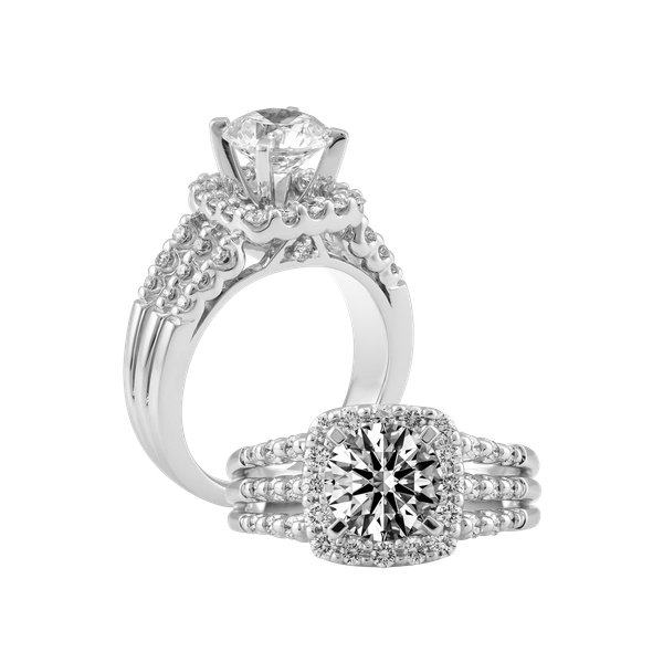 Nhẫn nữ kim cương tấm vàng 14K Belfry 1CT