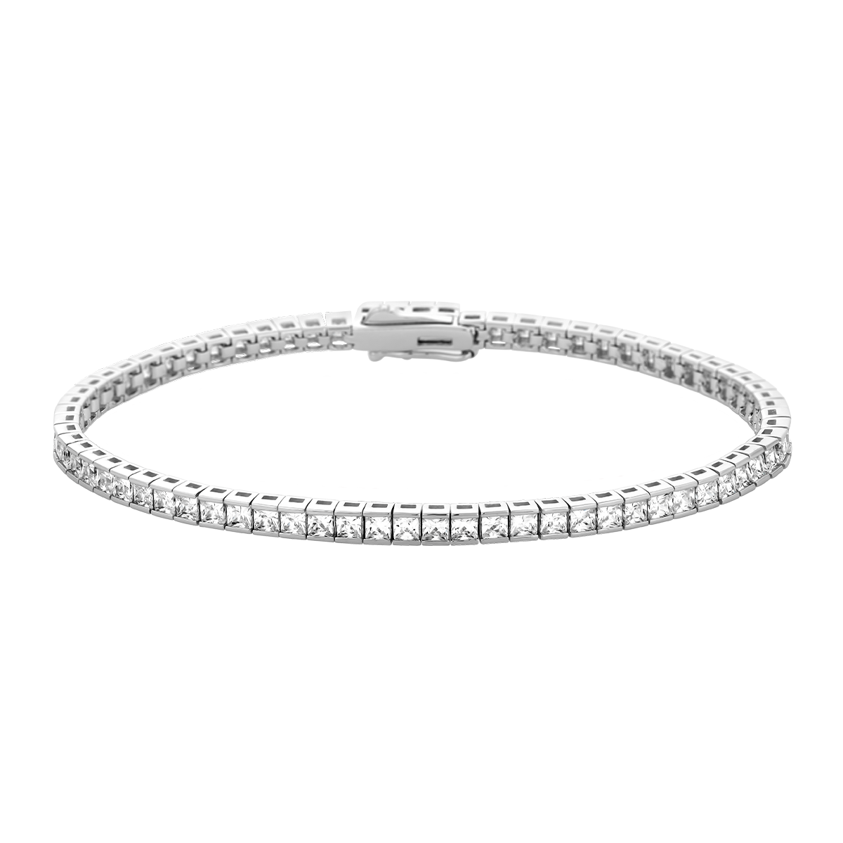 Lắc đính đá CZ vàng 10K Luci SQ 2.0 W 16