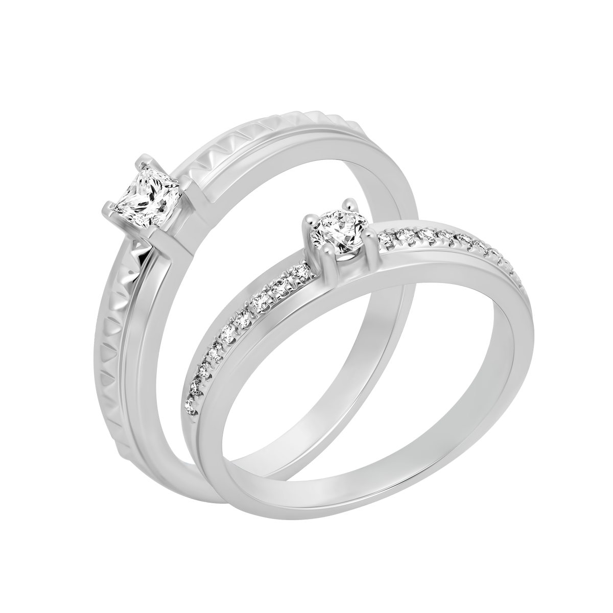 Nhẫn cưới nam kim cương viên vàng 14K Sweeting PR1C M